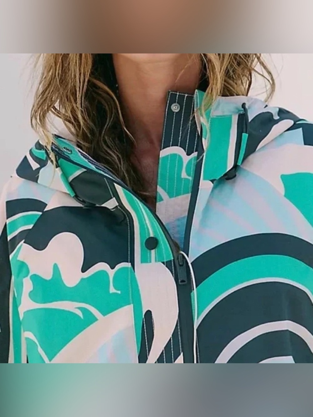 NWT FP Movement Singing in the Rain Packable Jacket – Seafoam Combo – M – NWT - Picture 3 of 11